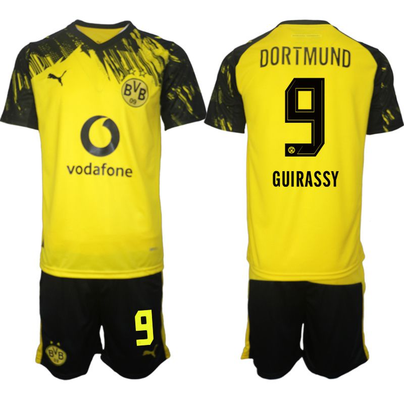 Men 2025-2026 Club Borussia Dortmund home Yellow #9 Soccer Jersey1->borussia dortmund jersey->Soccer Club Jersey